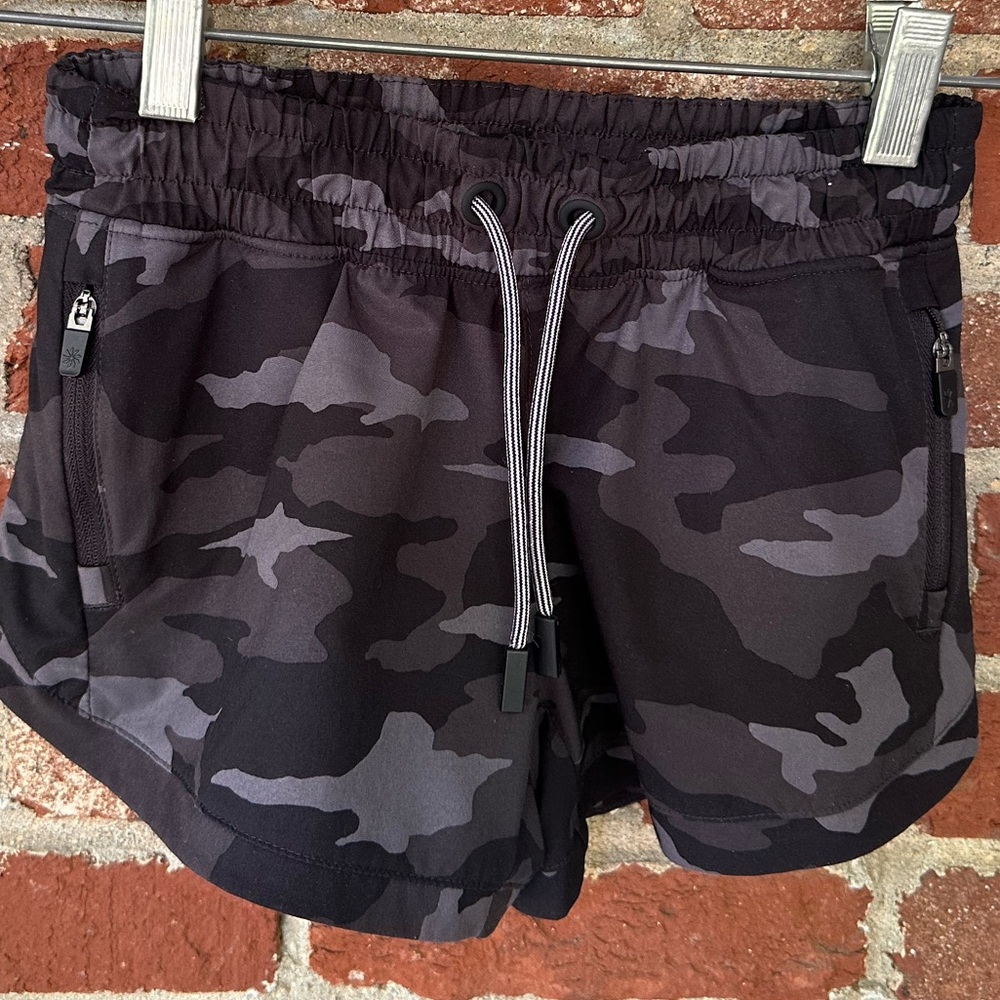 Athleta Girl Size 7 shorts (plus 3 Athleta headbands)